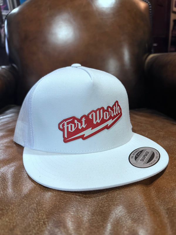 FortaukeeSolid White Flat Bill