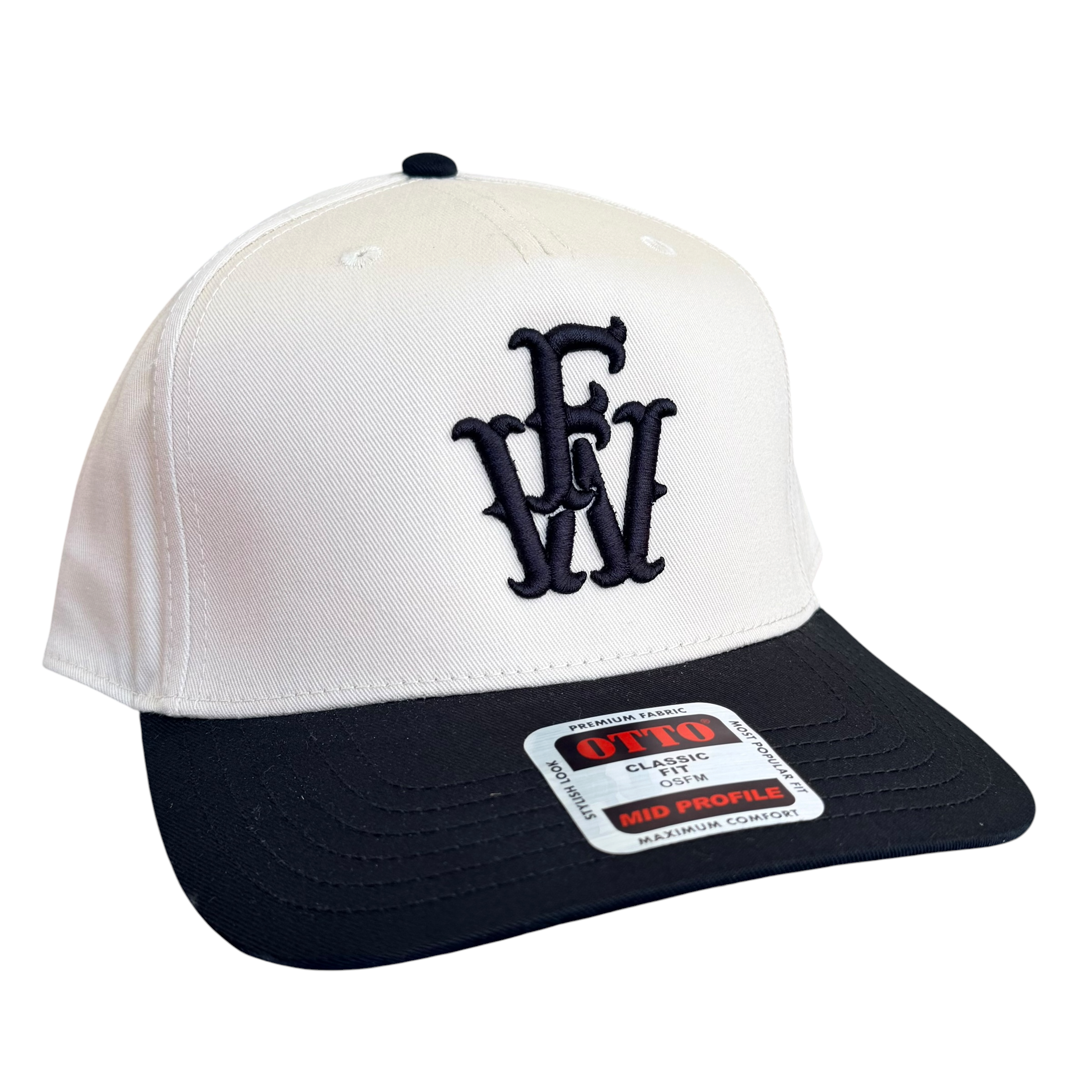 FW Monogram — Cream/Black