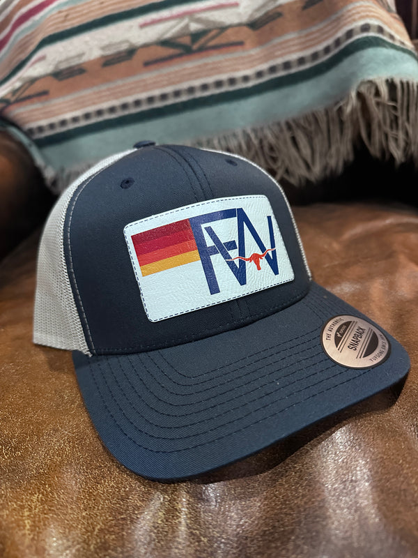 Fort Worth Nation Curved Navy/Silver Mesh